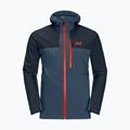 Pánská hardshell bunda Jack Wolfskin Go Hike tmavě modrá 1114051_1383