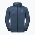 Pánská fleece mikina Jack Wolfskin Hydro Grid tmavě modrá 1710001_1383 6