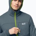 Pánská fleece mikina Jack Wolfskin Hydro Grid šedá 1710001_6098 3