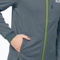 Pánská fleece mikina Jack Wolfskin Hydro Grid šedá 1710001_6098 5