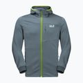 Pánská fleece mikina Jack Wolfskin Hydro Grid šedá 1710001_6098 6