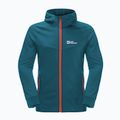 Pánská fleece mikina Jack Wolfskin Hydro Grid Hooded FZ modrá 1710002 6