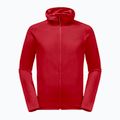 Pánská fleece mikina Jack Wolfskin Baiselberg červená 1710541 5