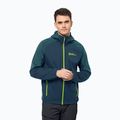 Pánská softshellová bunda Jack Wolfskin Feldberg Hoody tmavě modrá 1306922