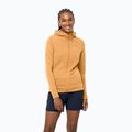 Dámská trekingová mikina Jack Wolfskin Modesto Hooded žlutá 1706254