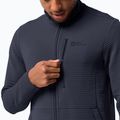 Pánská trekingová mikina Jack Wolfskin Modesto tmavě modrá 1706483 3