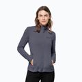 Dámská trekingová mikina Jack Wolfskin Peak Grid Fleece šedá 1710351