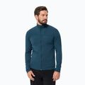 Pánská trekingová mikina Jack Wolfskin Prelight FZ tmavě modrá 1711001
