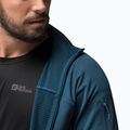 Pánská trekingová mikina Jack Wolfskin Prelight FZ tmavě modrá 1711001 4