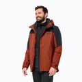 Jack Wolfskin pánská bunda do deště Romberg 3v1 carmine 2