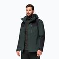 Jack Wolfskin pánská bunda do deště Jasper 3v1 černá olivová 2