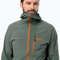Jack Wolfskin pánská softshellová bunda Alpspitze Hoody hedge green 3