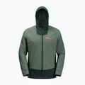Jack Wolfskin Alpspitze Ins Hybrid hedge zelená pánská bunda do deště 8