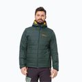 Jack Wolfskin pánská péřová bunda Lapawa Ins Hoody black olive