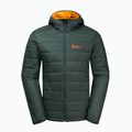 Jack Wolfskin pánská péřová bunda Lapawa Ins Hoody black olive 6