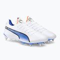 Pánské kopačky PUMA King Ultimate MXSG puma white/puma black/blue glimmer/ultra orange 4