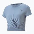 Dámské tričko na jógu PUMA Studio Yogini Lite Twist modré 523164 18