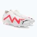 PUMA Future Match MXSG pánské kopačky puma white/puma black/fire orchid 4