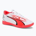 Dětské kopačky PUMA Ultra Play IT Jr puma white/puma black/fire orchid