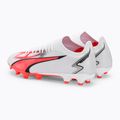 PUMA Ultra Match FG/AG pánské kopačky puma white/puma black/fire orchid 3