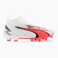 PUMA Ultra Match+ Ll FG/AG pánské kopačky puma white/puma black/fire orchid 4