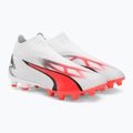 PUMA Ultra Match+ Ll FG/AG pánské kopačky puma white/puma black/fire orchid 6
