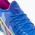 PUMA King Ultimate Energy FG/AG pánské kopačky ultra blue/luminous pink/luminous blue 8