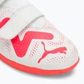 PUMA Future Play IT V Jr dětské kopačky puma white/fire orchid 7