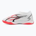 PUMA Ultra Match LL IT + Mid Jr dětské kopačky puma white/puma black/fire orchid 10