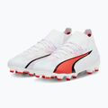 Dětské kopačky PUMA Ultra Pro FG/AG Jr puma white/puma black/fire orchid 12