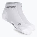 Pánské kompresní běžecké ponožky   CEP Ultralight Low Cut carbon white