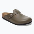Nazouváky  BIRKENSTOCK Boston NL Regular smooth leather concrete gray