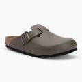 Nazouváky  BIRKENSTOCK Boston NL Regular smooth leather concrete gray