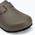 Nazouváky  BIRKENSTOCK Boston NL Regular smooth leather concrete gray 7