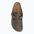 Nazouváky  BIRKENSTOCK Boston NL Narrow smooth leather concrete gray 5