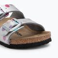 Dětské nazouváky BIRKENSTOCK Arizona BF Narrow electric metallic dots silver 7