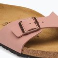Dámské pantofle BIRKENSTOCK Madrid Birkibuc Narrow růžová hlína 6