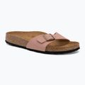 Dámské pantofle BIRKENSTOCK Madrid Birkibuc Narrow růžová hlína