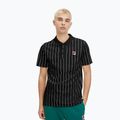 Pánské polo tričko FILA  Luckenwalde black/bright white striped