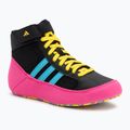 Boxerské boty adidas Havoc Core Black/Signal Cyan/Yellow
