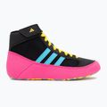 Dětské boxerské boty adidas Havoc core black/signal cyan/yellow 2