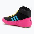 Dětské boxerské boty adidas Havoc core black/signal cyan/yellow 3