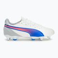 Pánské kopačky PUMA King Match MxSG puma white/bluemazing/flat light grey/sunset glow 2