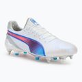 Pánské kopačky PUMA King Ultimate MxSG puma white/bluemazing/flat light grey/sunset glow