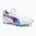 Kopačky PUMA King Ultimate FG/AG puma white/bluemazing/flat light grey/sunset glow