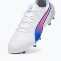 Kopačky PUMA King Match FG/AG puma white/bluemazing/flat light grey/sunset glow 12