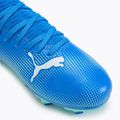 Dětské kopačky PUMA Future 7 Play FG/AG Jr hyperlink blue/mint/puma white 7