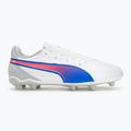 Dětské kopačky PUMA King Match FG/AG Jr puma white/bluemazing/flat light grey/sunset glow 2