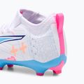 Dětské kopačky PUMA Ultra 5 Match Vol. Up FG/AG Jr puma white/luminous blue 6