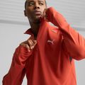 Pánská běžecká mikina PUMA Run Cloudspun 1/4 Zip mars red 4